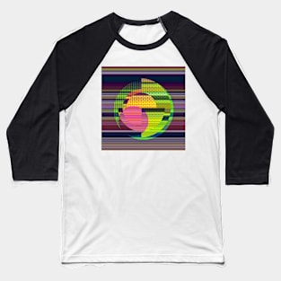 Juxtaposed Circles Baseball T-Shirt